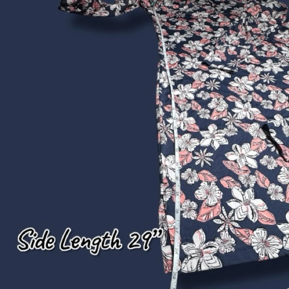 EUC (Like New) ASPEN Floral Hooded Swim Coverup in Blue, Pink, Cream. Size S - Picture 6 of 13